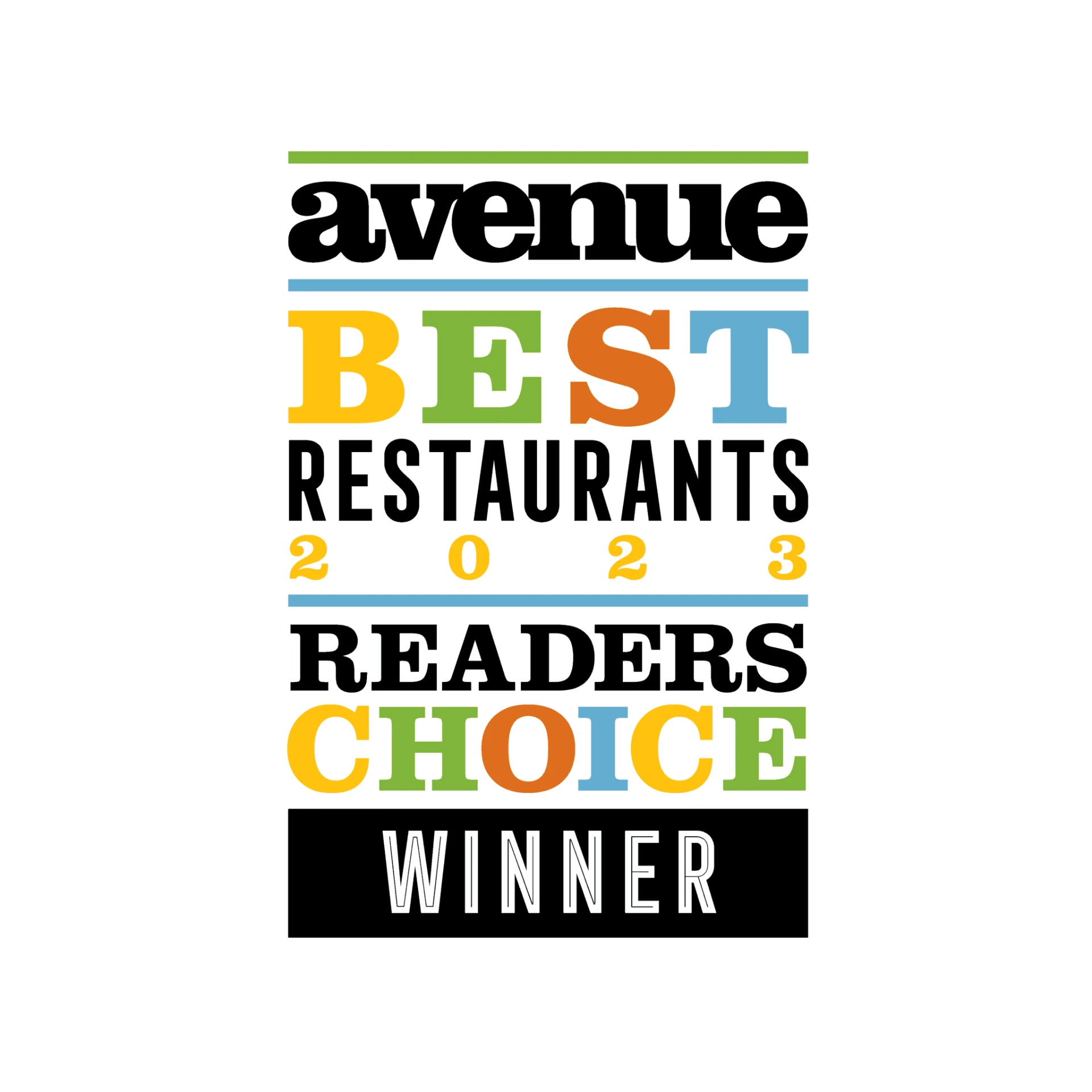 Avenue — Best Restaurants, Readers’ Choice Winner, 2023